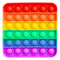 Сенсорна іграшка Pop It Fidget з бульбашками Квадрат