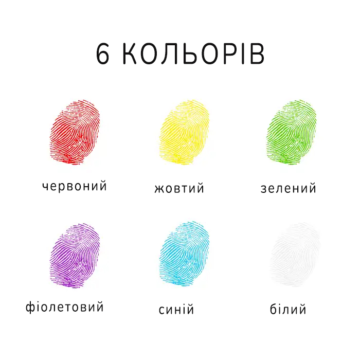 Пальчиковые краски для детей Mobee 6 цветов