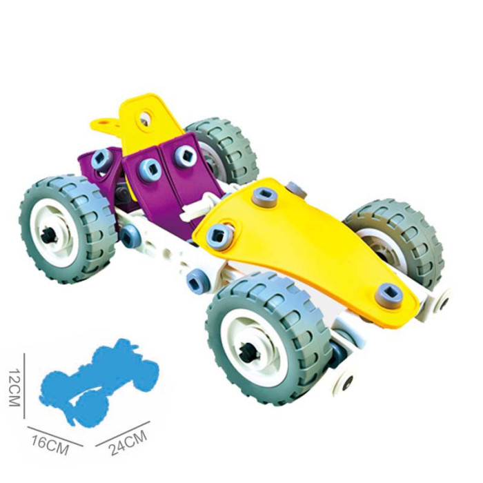 Конструктор Build&Play 4 в 1 Гонки 100 ел. (J-7743)