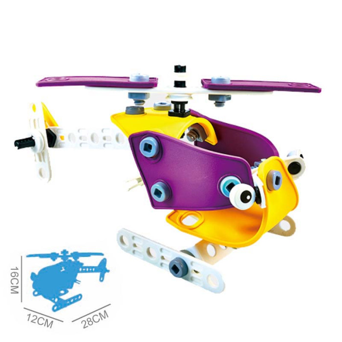 Конструктор Build&Play 4 в 1 Гонки 100 ел. (J-7743)