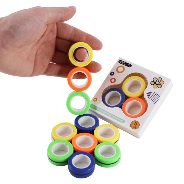 Антистрес іграшка магнітні кільця Finger magnetic rings