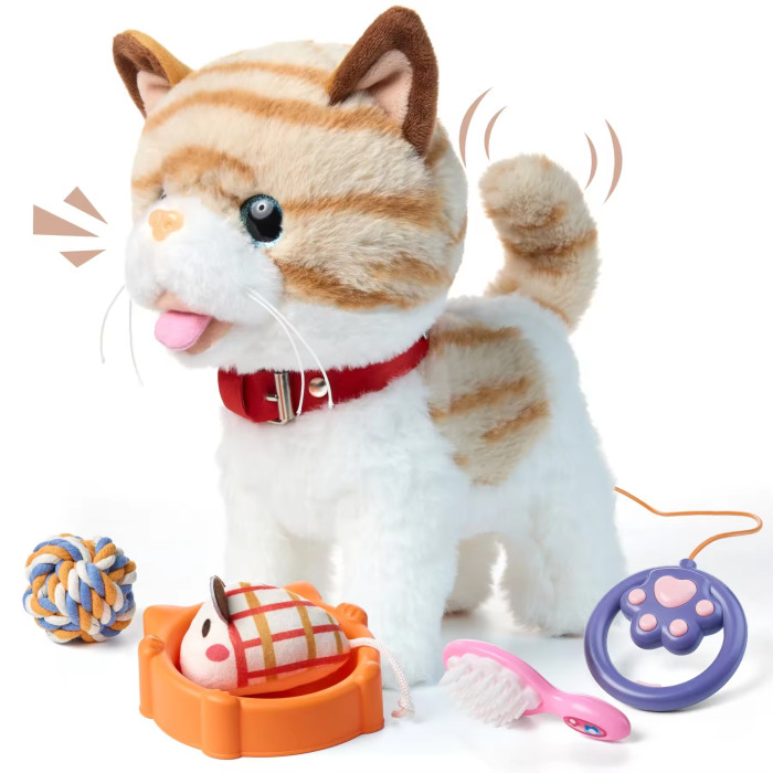 Интерактивная игрушка Котик Повторюшка с аксессуарами