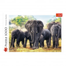 Пазл Trefl Африканские слоны 1000 эл.