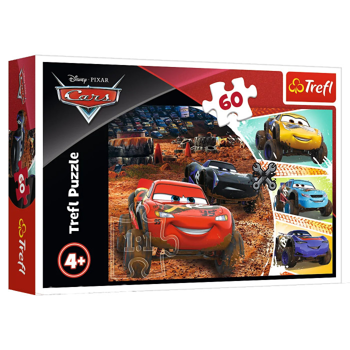 Пазл Trefl Блискавка МакКвін 60 ел.