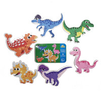 Пазли для дітей 6 в 1 Динозаври